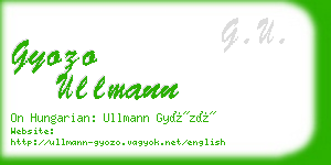 gyozo ullmann business card